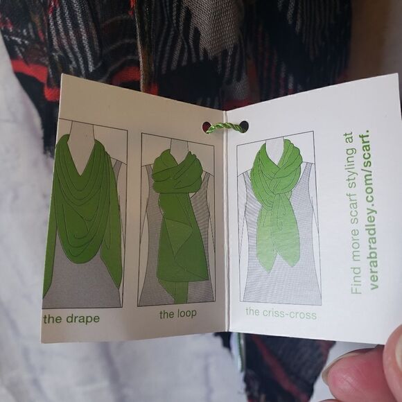 VERA BRADLEY Soft Fringe Sofia Plaid Scarf - Picture 3 of 4